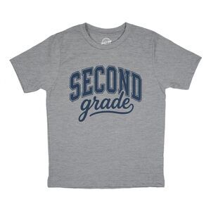 Youth Funny T Shirt 2nd Grade Varsity Letters School Tee For Kids